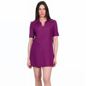 Valentino Rich Purple Mini Dress